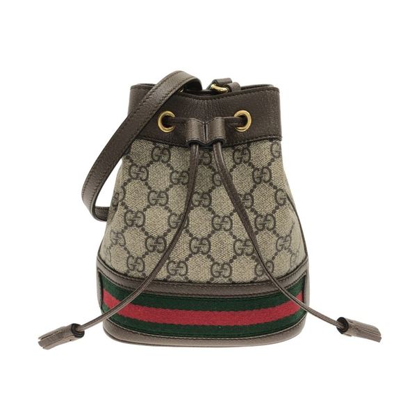 Gucci Handbags - Gucci Ophidia Brown Canvas Shoulder Bag (Pre-Owned)
